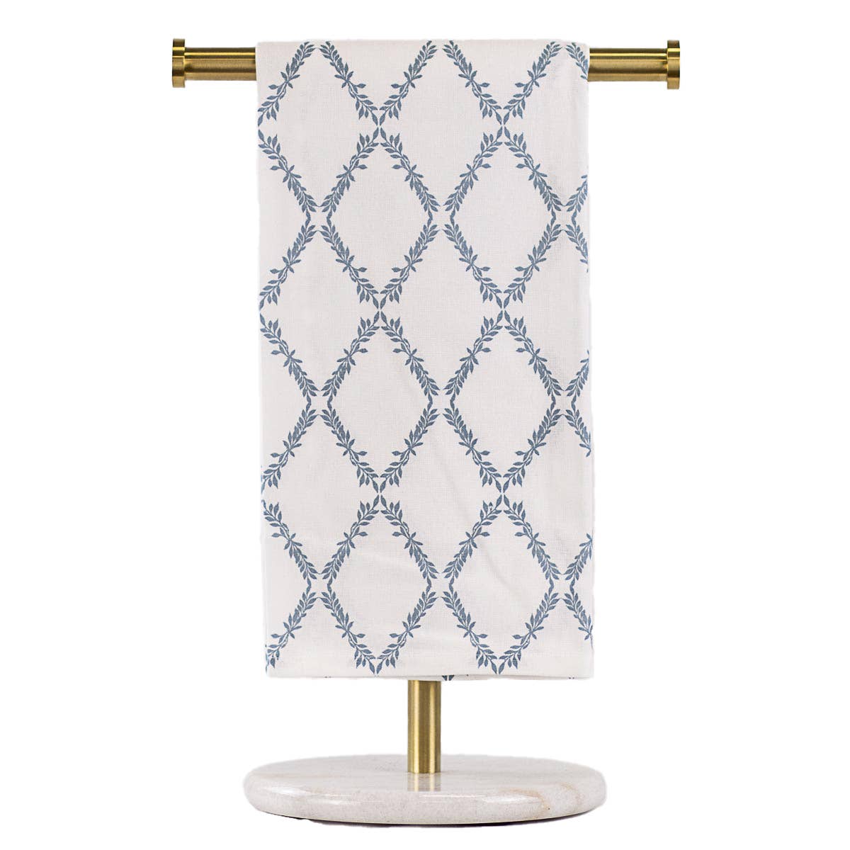 Grand Lattice Hand Towel White/Mirage 20x28