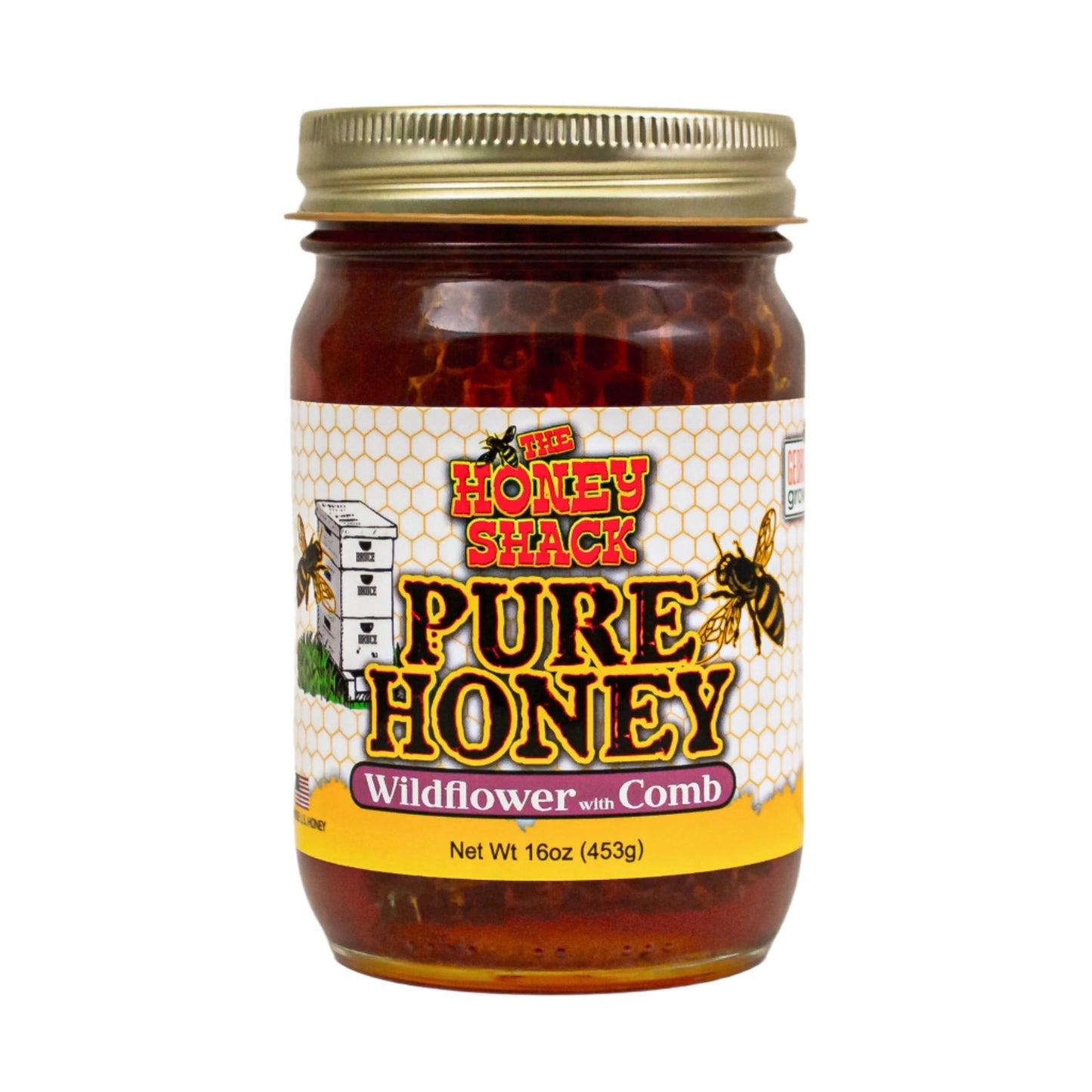 Wildflower Honey with Comb - 16oz