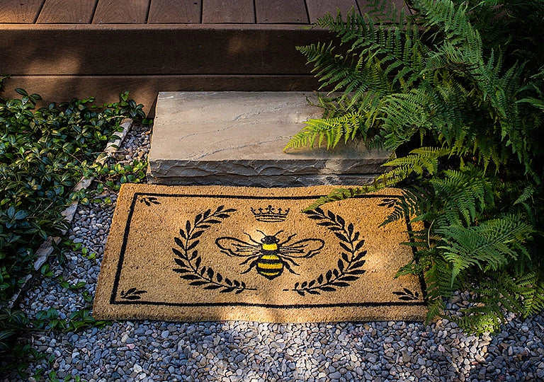 Abbott - Bee in Crest Doormat