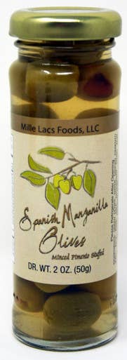 NWF - Spanish Manzanilla Olives Imported from Spain - 2 oz.