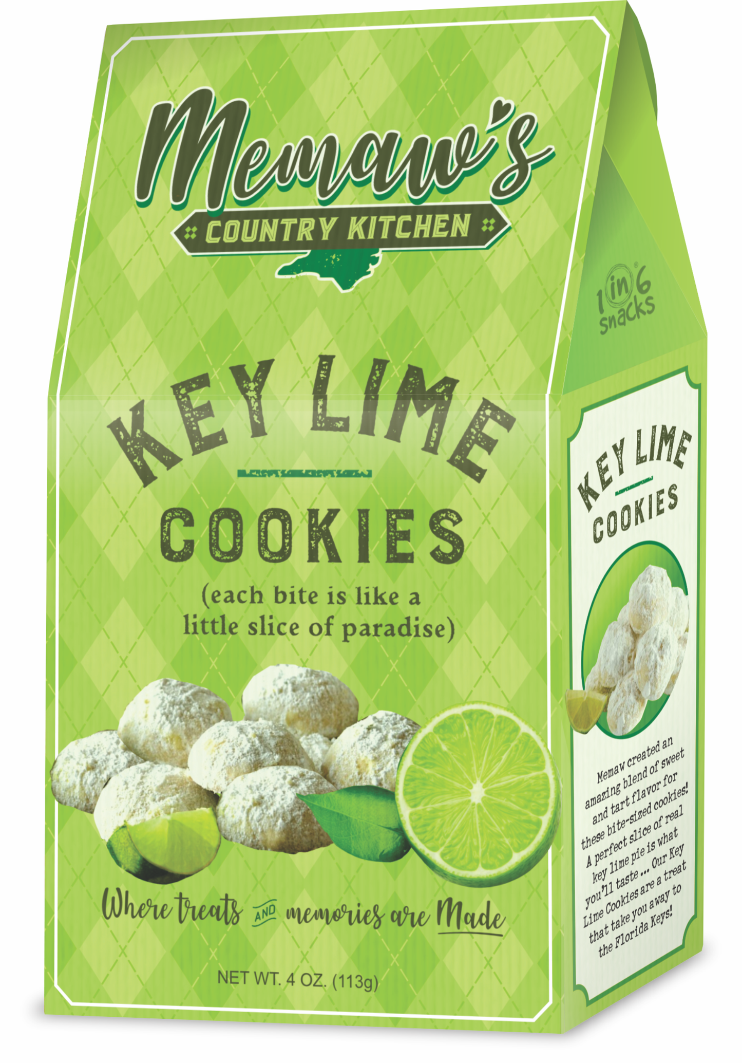 Key Lime Cookies Memaws Country Kitchen Case (8 boxes)