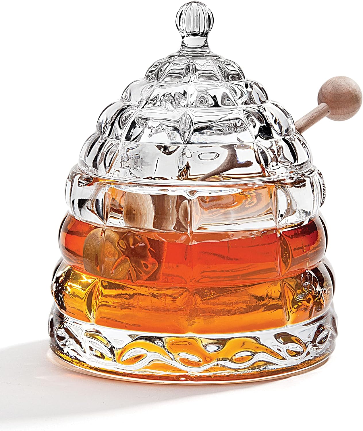 EG - Glass Honey Pot with Dipper