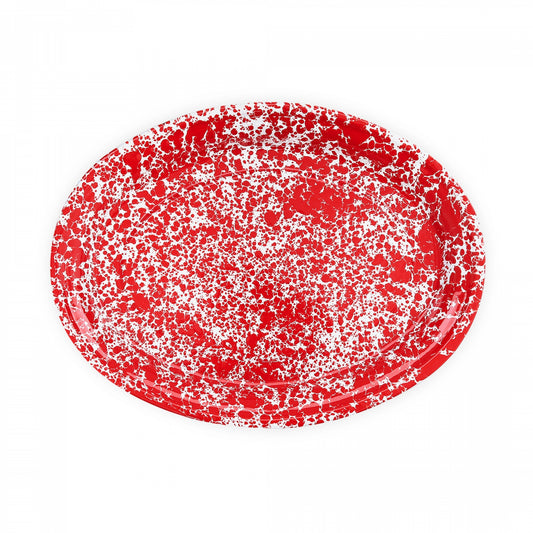 CC Red Oval Platter