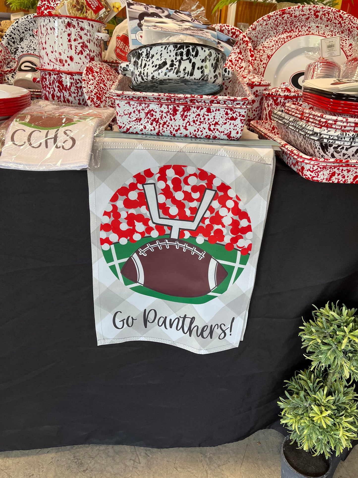Navy Knot - "Go Panthers" - Garden Flag