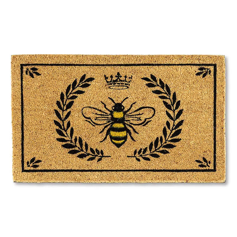 Abbott Bee in Crest Doormat-18X30"