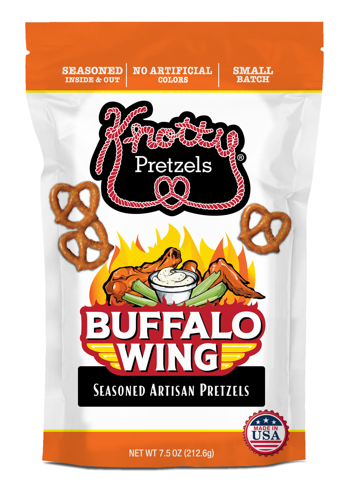 Hot Wings Mini Twist Pretzels 7.5oz