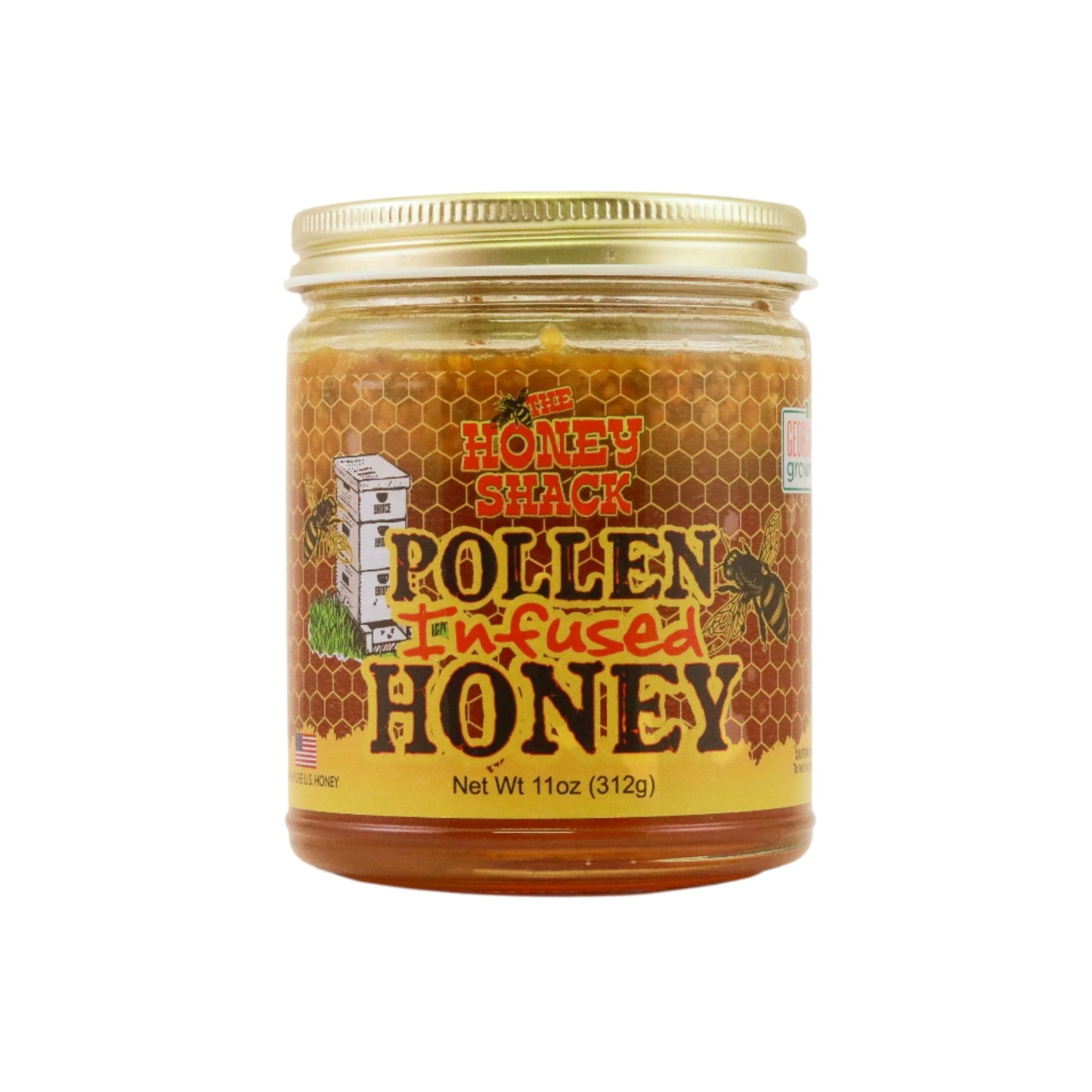 Pollen Infused Honey - 12oz