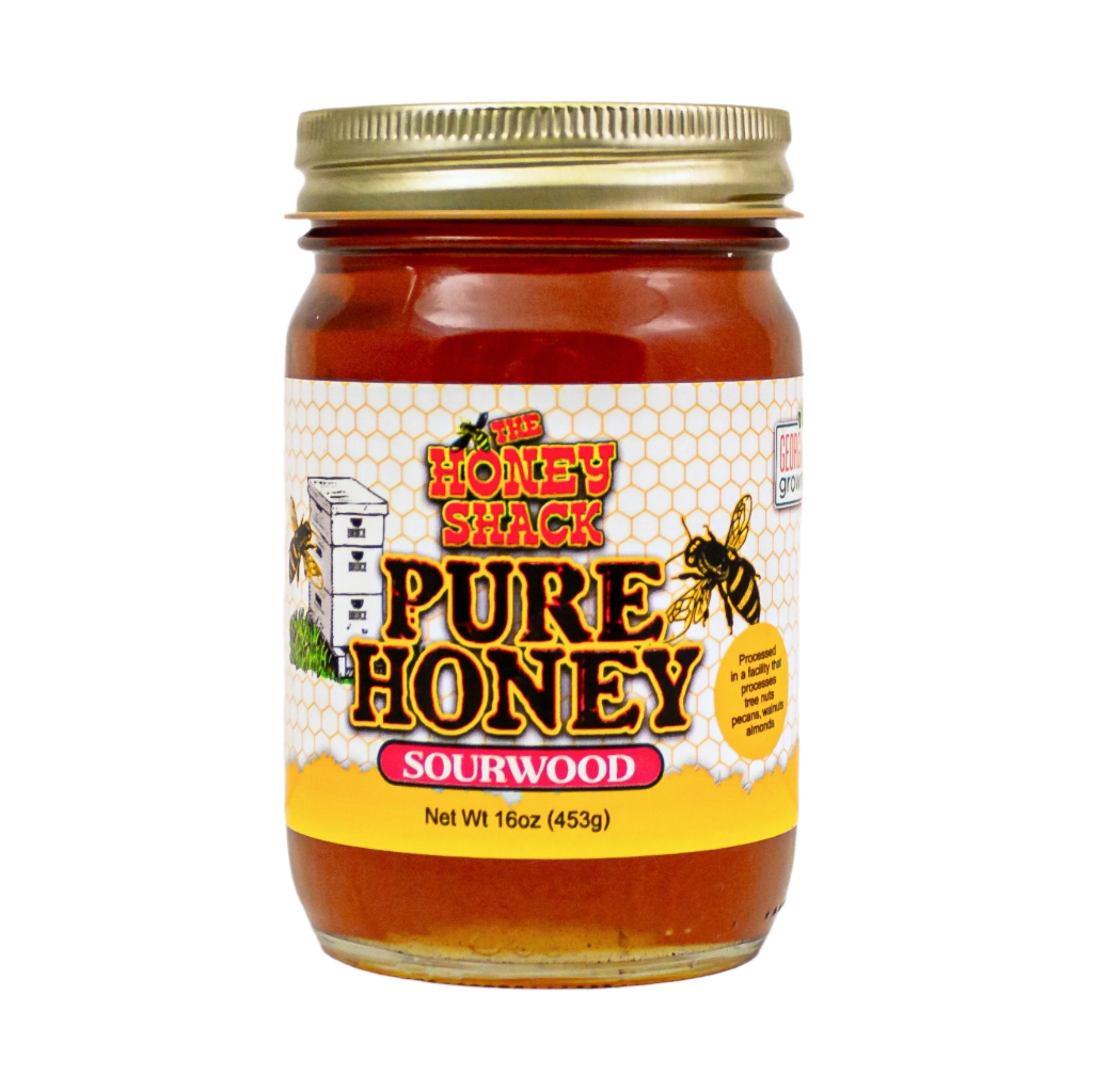 Sourwood Honey 16oz The Honey Shack LLC sourwood-honey-16oz-the-honey-shack-llc