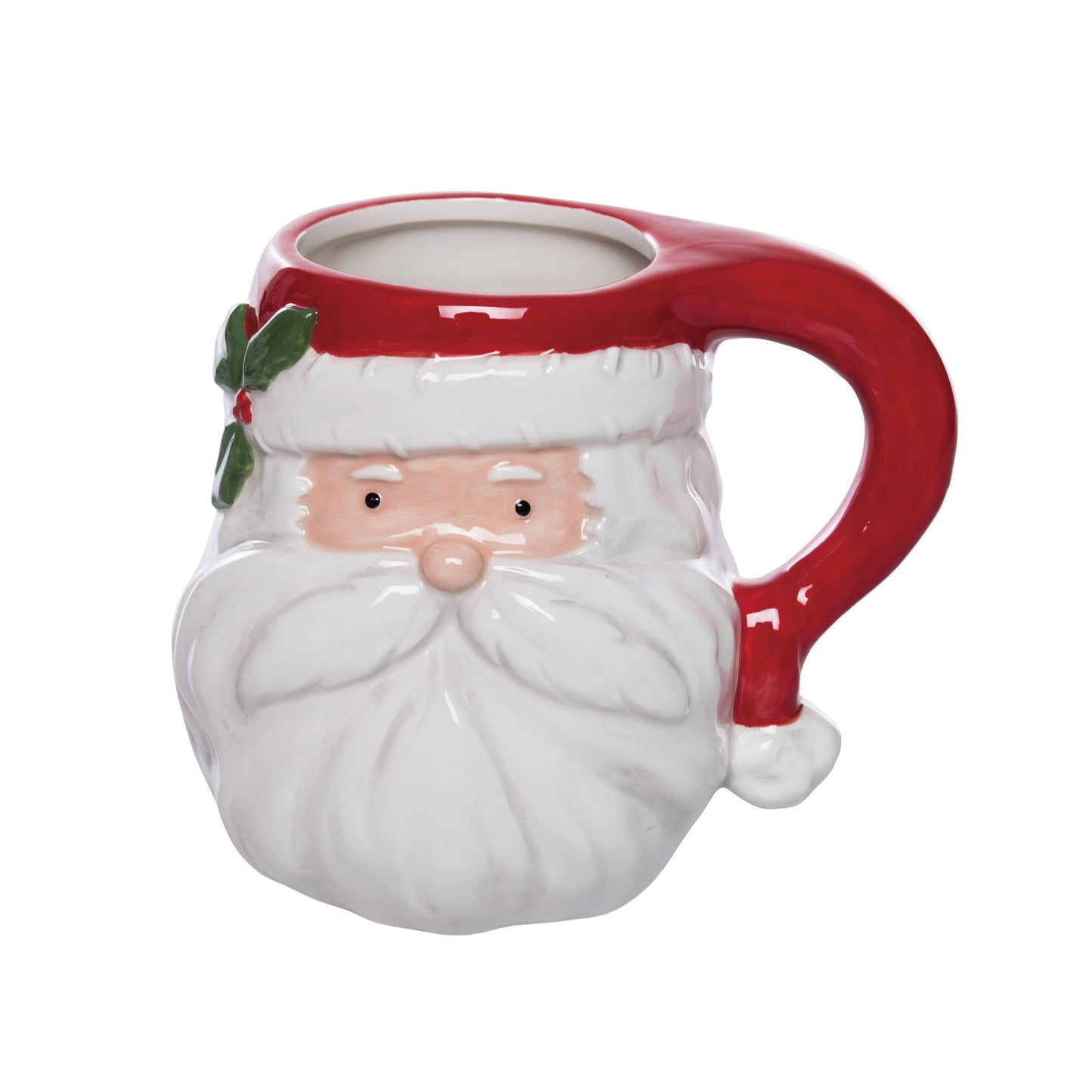 Christmas Santa Ceramic Coffee Mug 30oz White