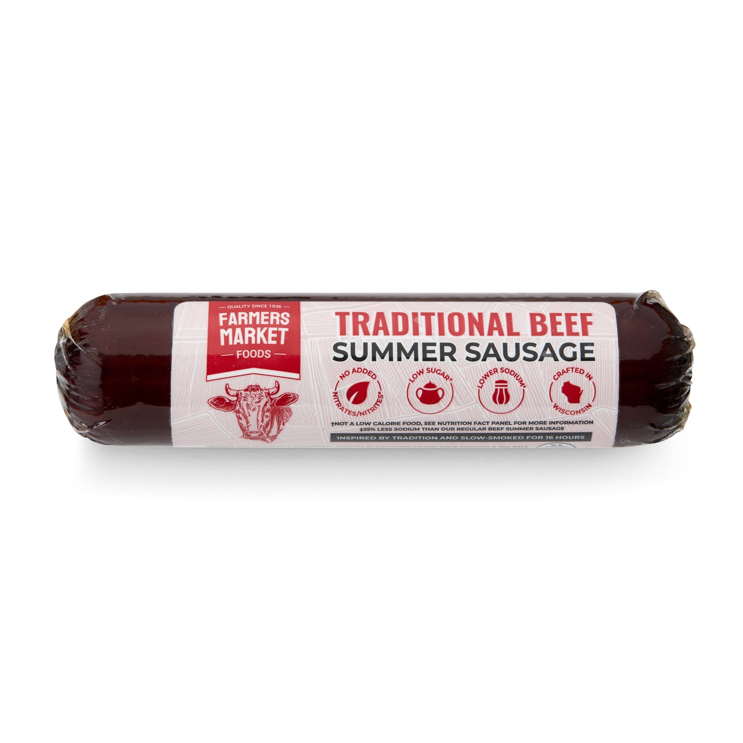 No Nitrate/Nitrite Traditional Beef Summer Sausage 5oz