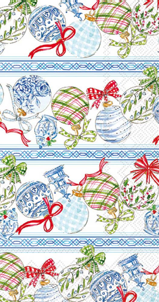 BI - Pack of 16 Blue Ornaments - Paper Towels