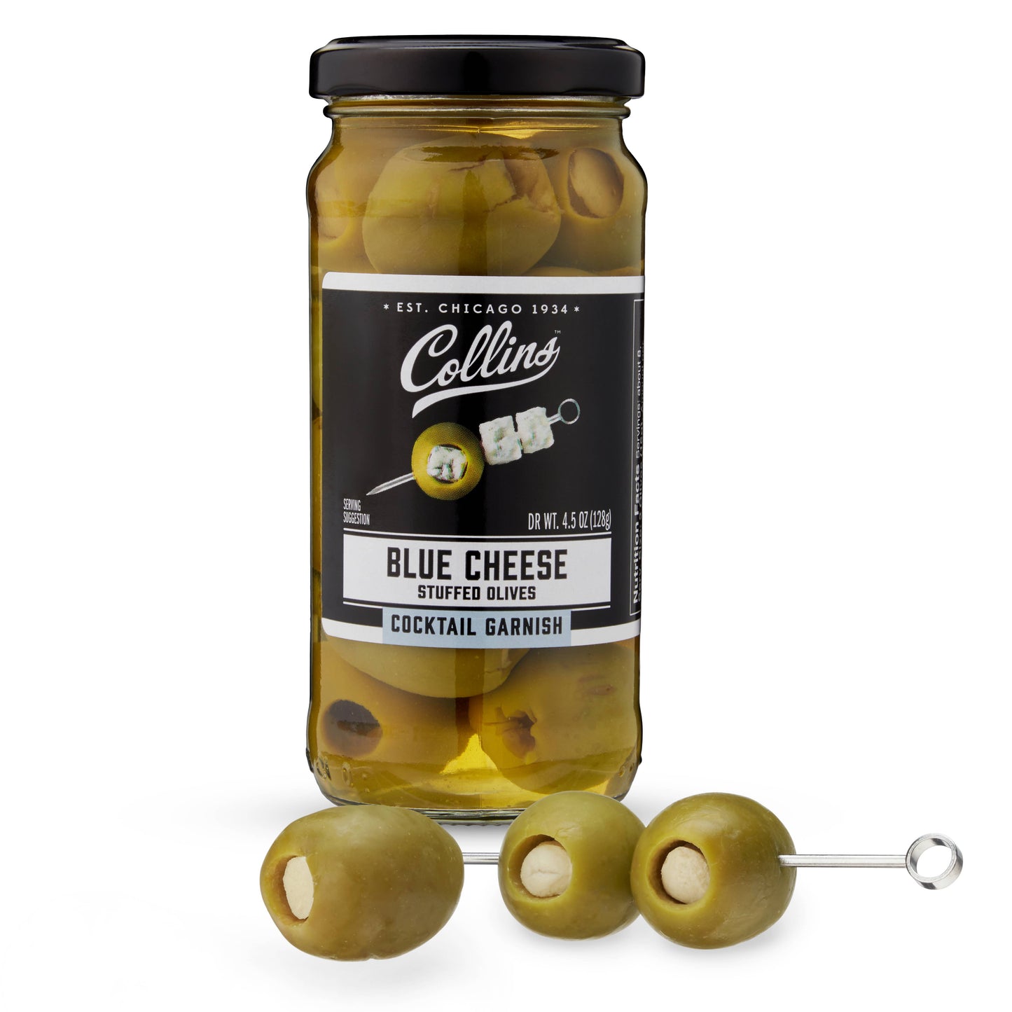 Gourmet Blue Cheese-Stuffed Cocktail Olives - 4.5 oz