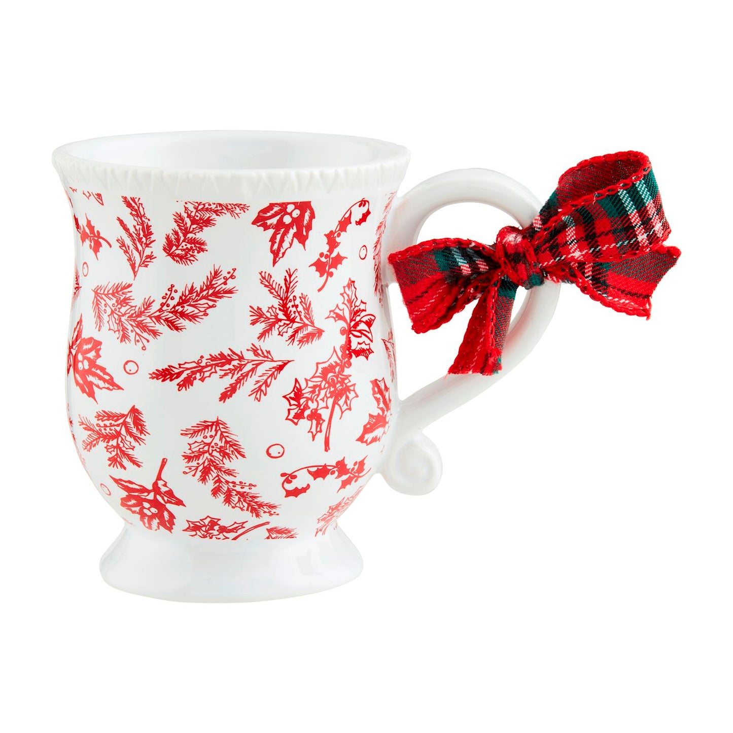 Mud Pie - Christmas Holly Toile - Mug