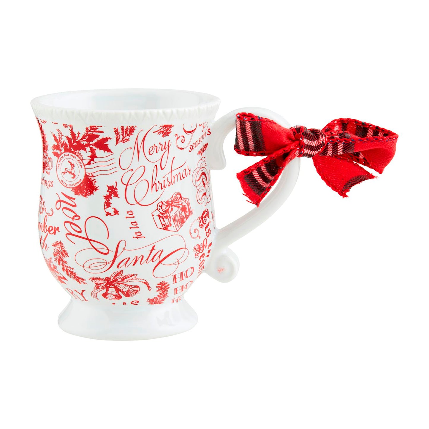 Mud Pie - Christmas Word Print Toile - Mug