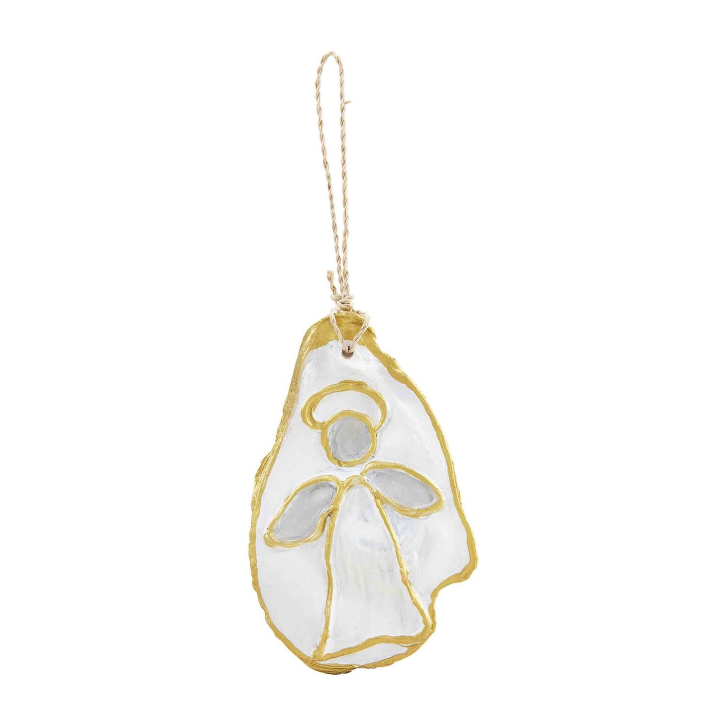 Mud Pie - Gold Angel - Oyster Shell Ornament