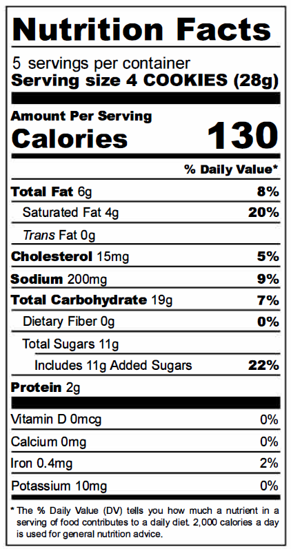 Salted Caramel Cookies | Premium Snacks | 12 pack | 5oz