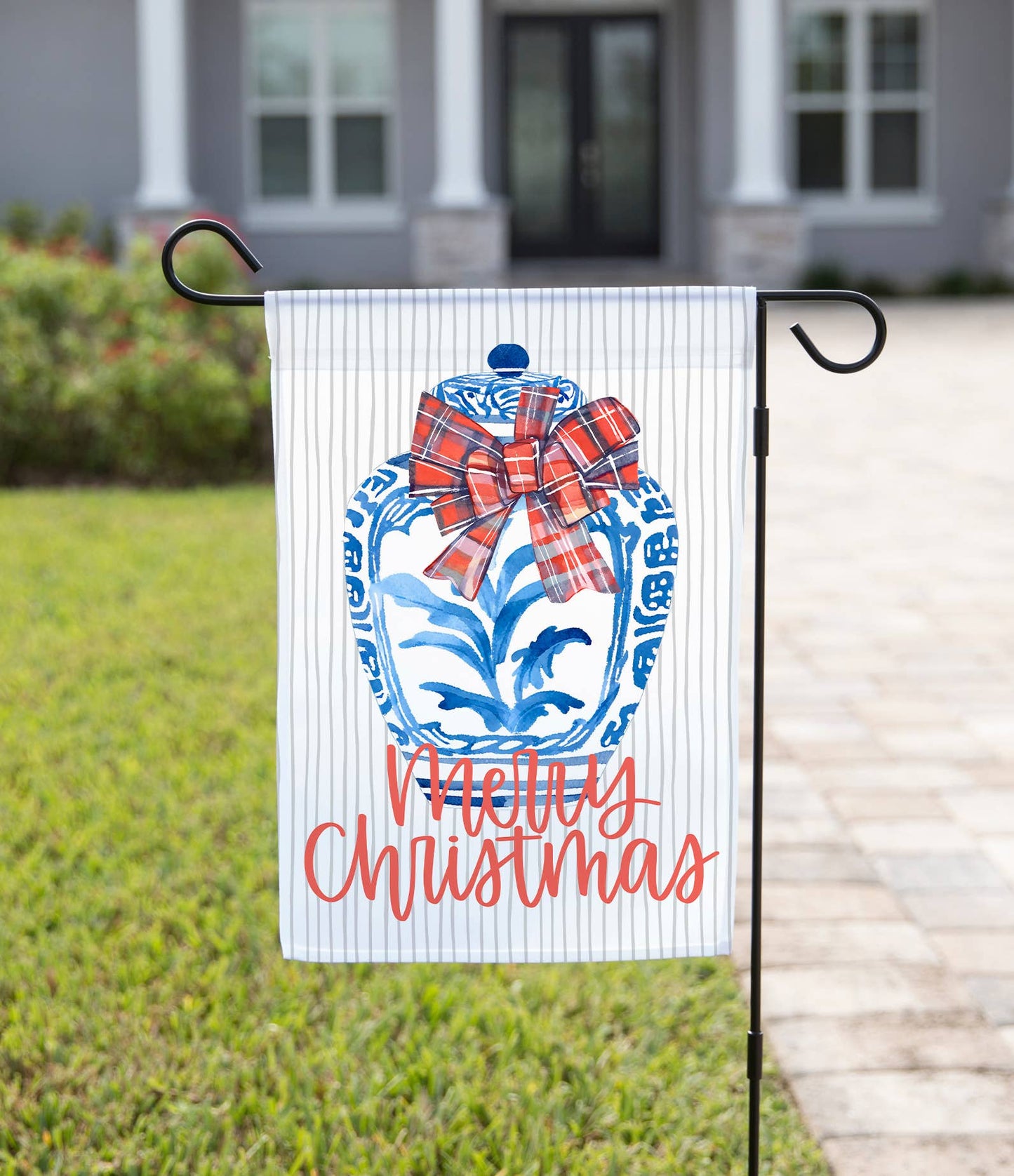 Navy Knot - "Merry Christmas" - Garden Flag