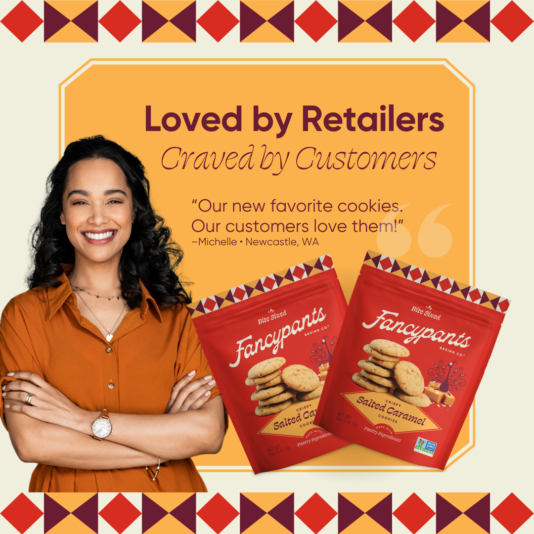 Salted Caramel Cookies | Premium Snacks | 12 pack | 5oz