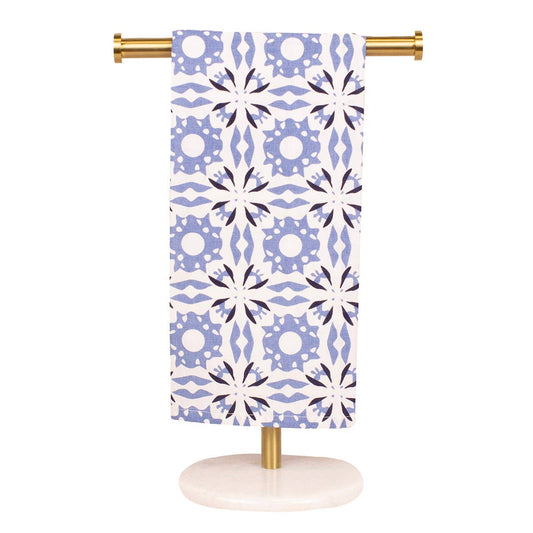 Karla Hand Towel   Blue/White   20x28