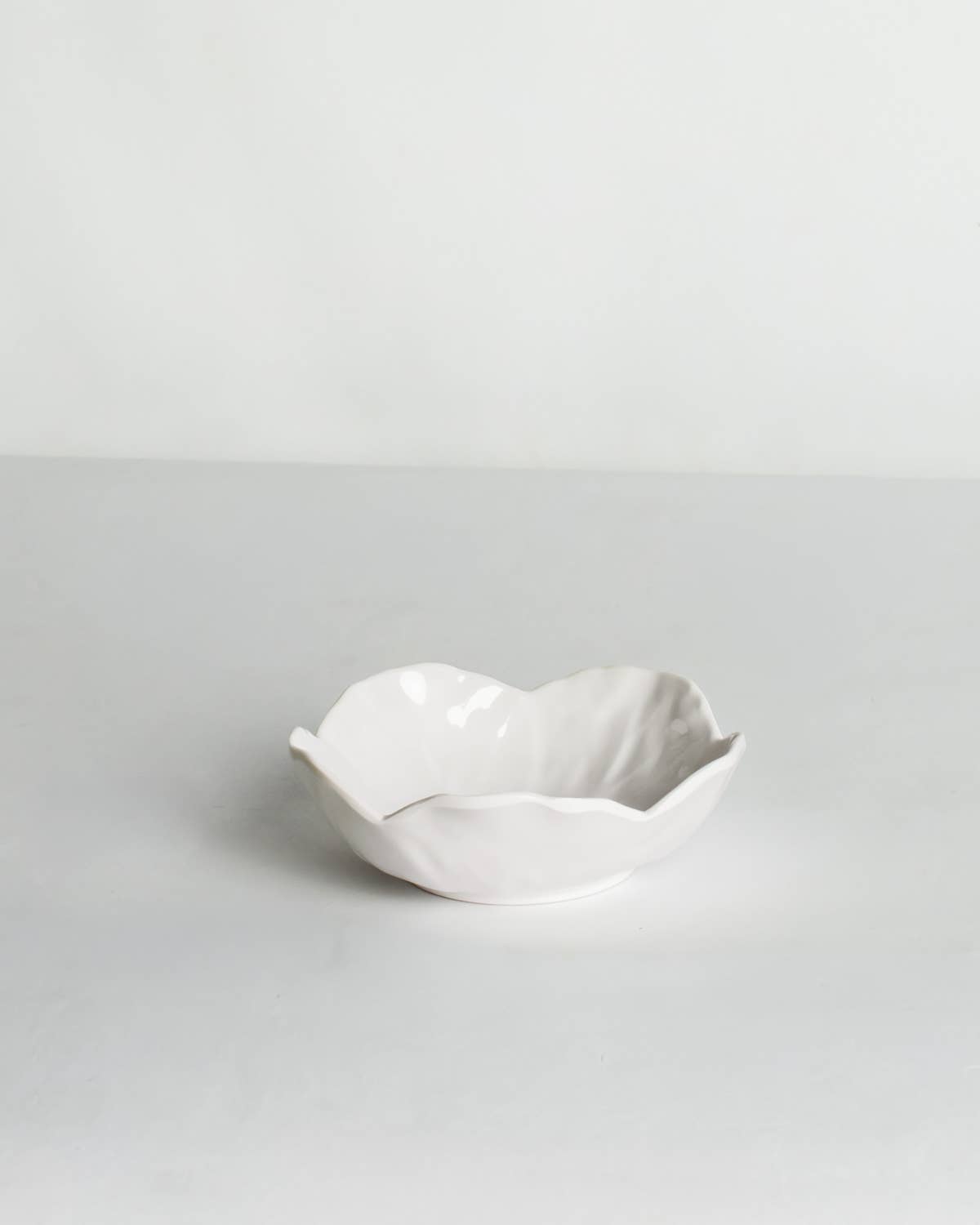Cabbage Melamine Dip Bowl   White   4.75"