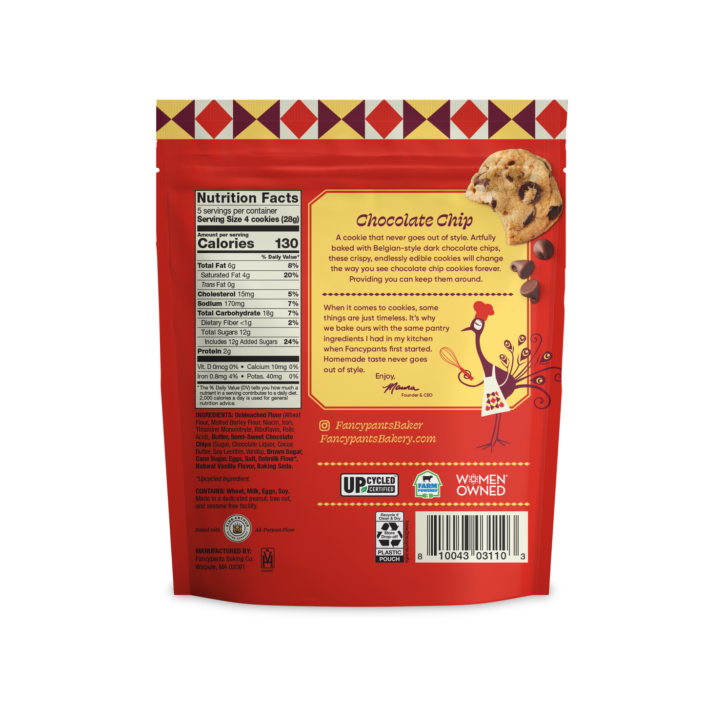 Chocolate Chip Cookies | Premium Snacks | 12 pack | 5oz