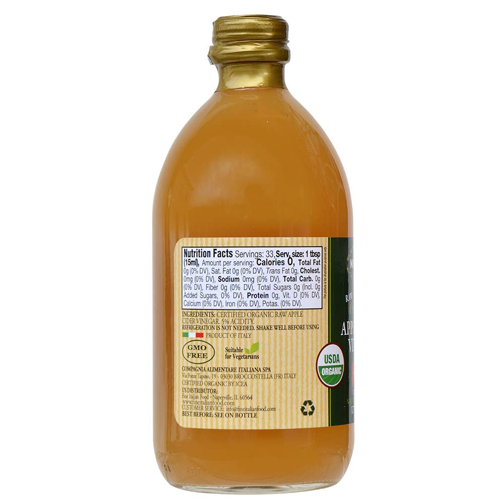 Mantova Org. Raw Unfiltered Apple Cider Vinegar, 17 fl. oz.