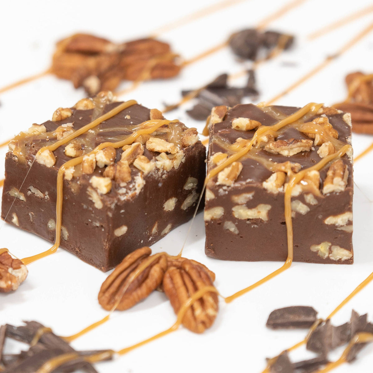 Chocolate Caramel Pecan 1/2 lb. Fudge Bar