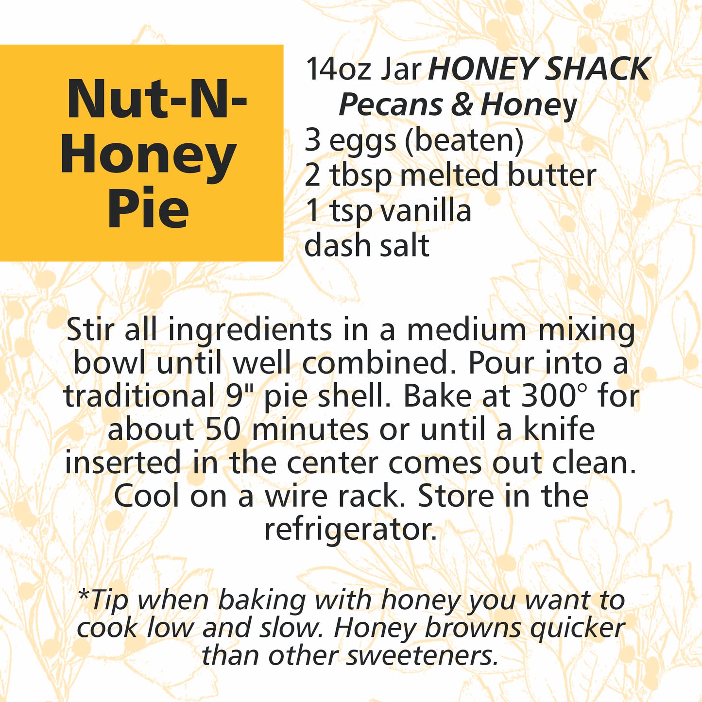Pecans & Honey - 14oz