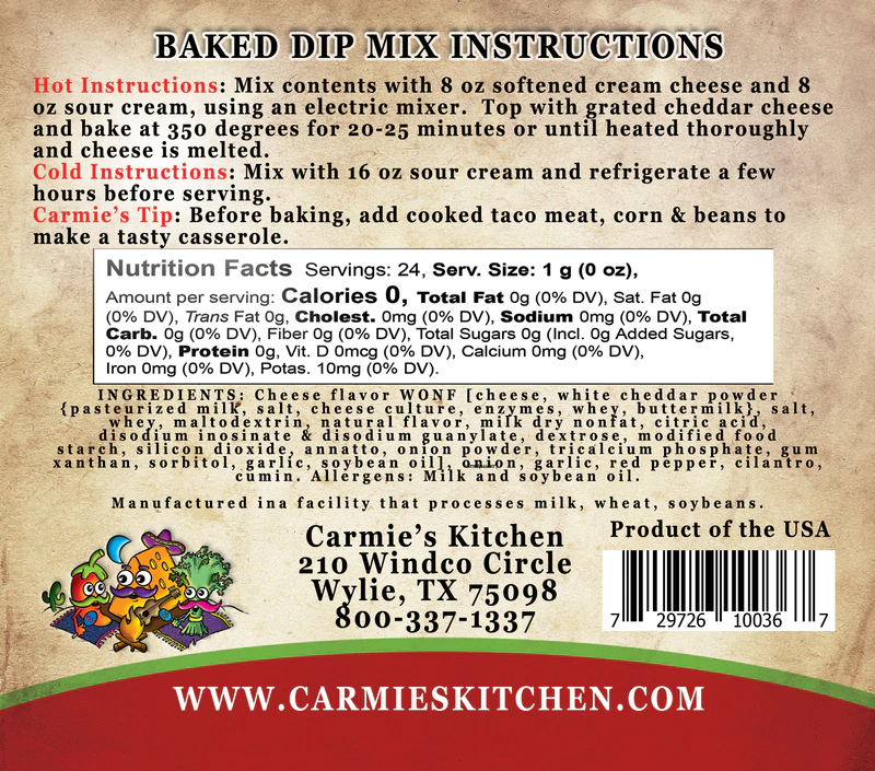 Carmie's - Baked Enchilada Dip Mix