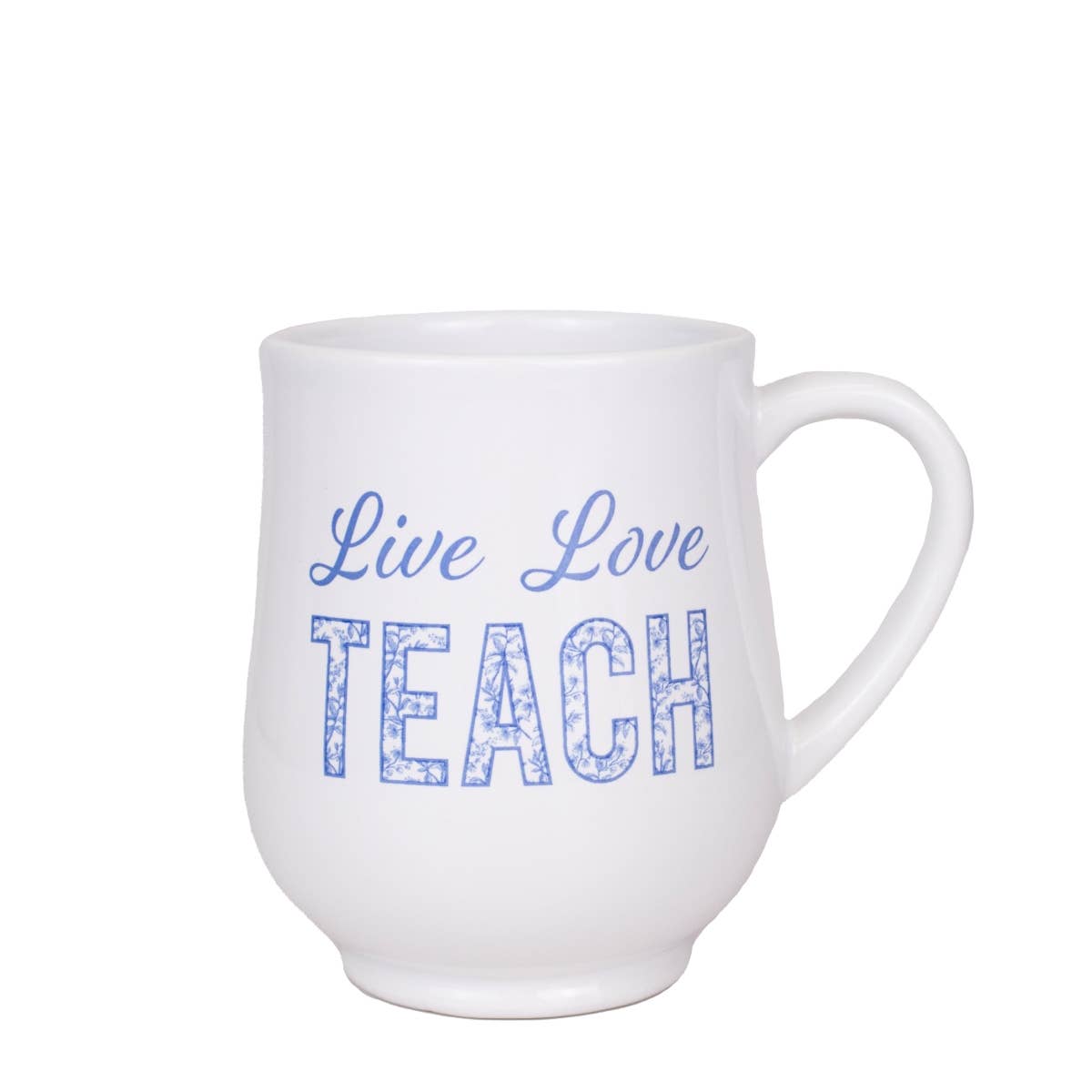 Aldridge Teach Mug   White/Blue   18oz