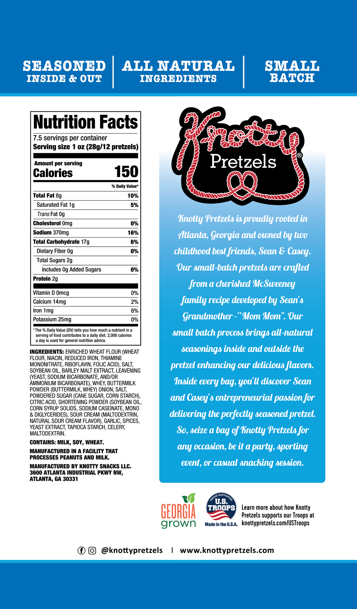 Ranch Mini Twist Pretzels 7.5oz