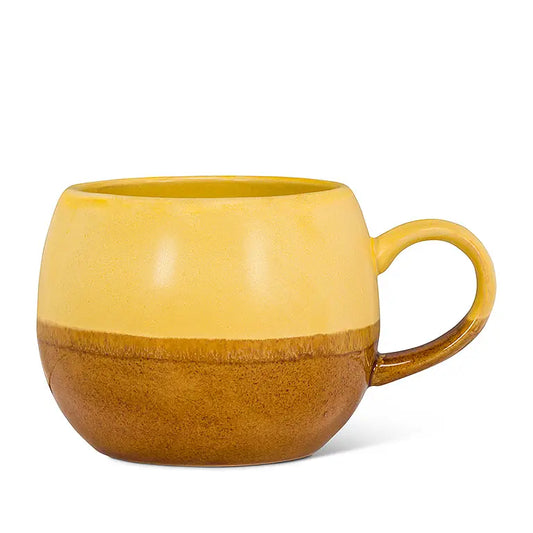 Abbott Yellow/Brown Ball Mug