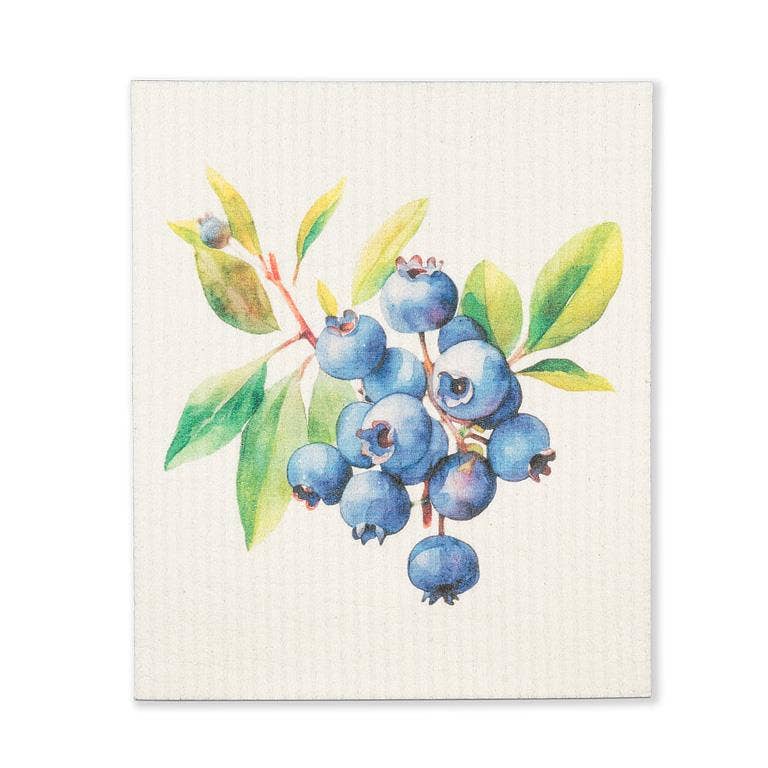 Blueberry Dishcloth-6.75x7.5"L