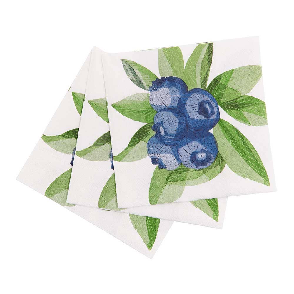 BLUEBERRY BUNCH Paper Napkins, Pack of 20