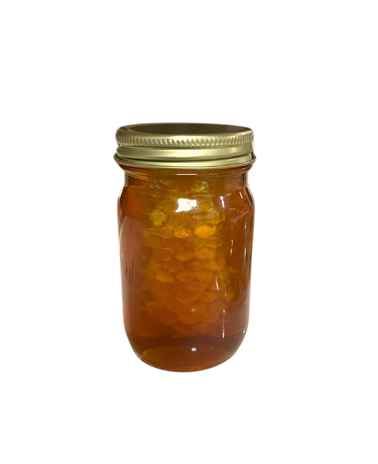 WS Case 6 Ounce Wildflower with Comb Honey (12 jars)