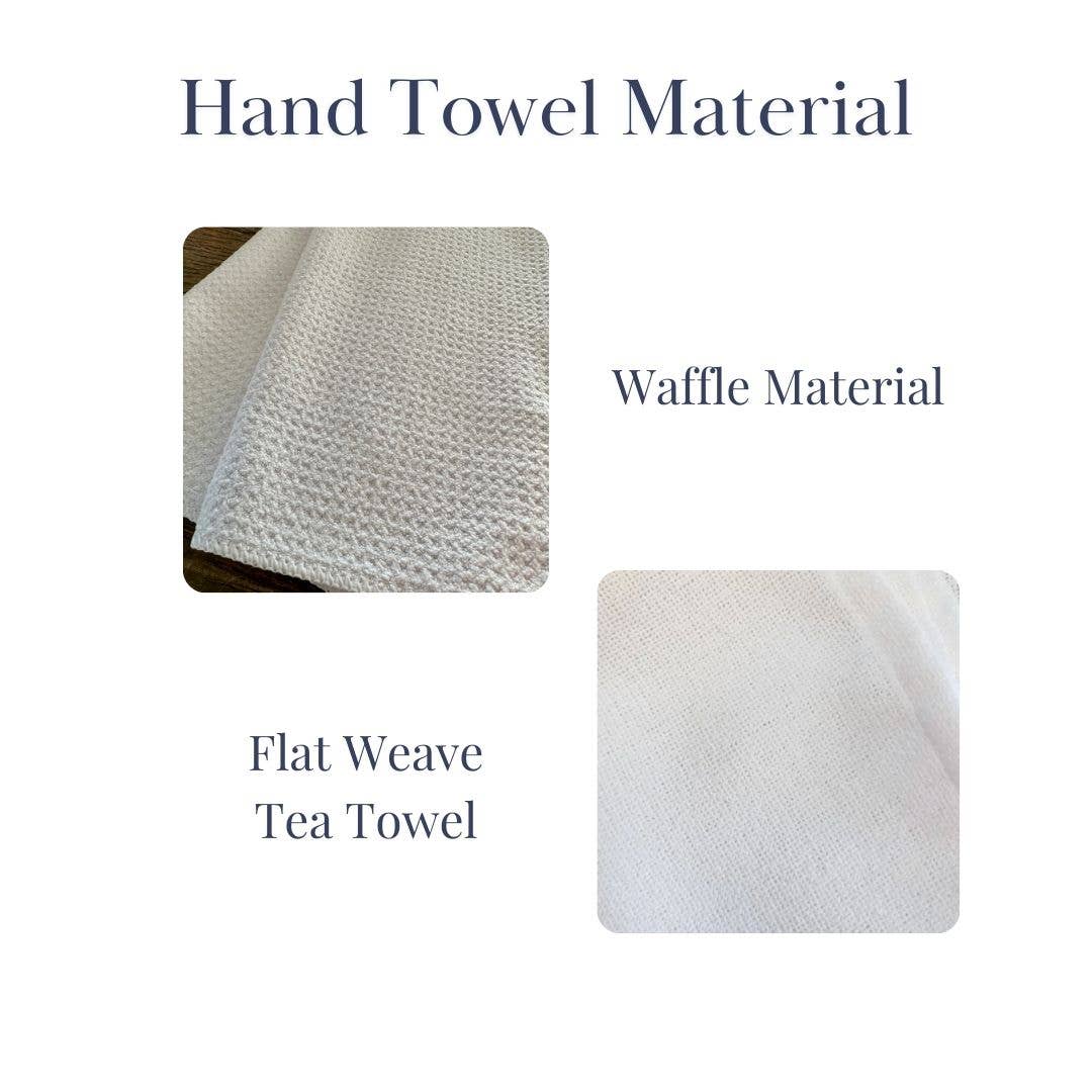 Merry Christmas Wreath Towel: Flat Weave Tea Towel