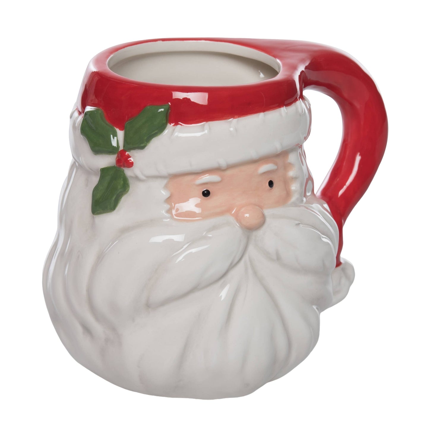 Christmas Santa Ceramic Coffee Mug 30oz White