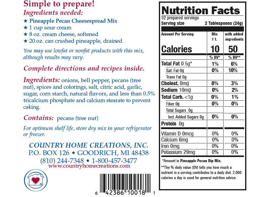 CHC - Pineapple Pecan Cheesespread Mix