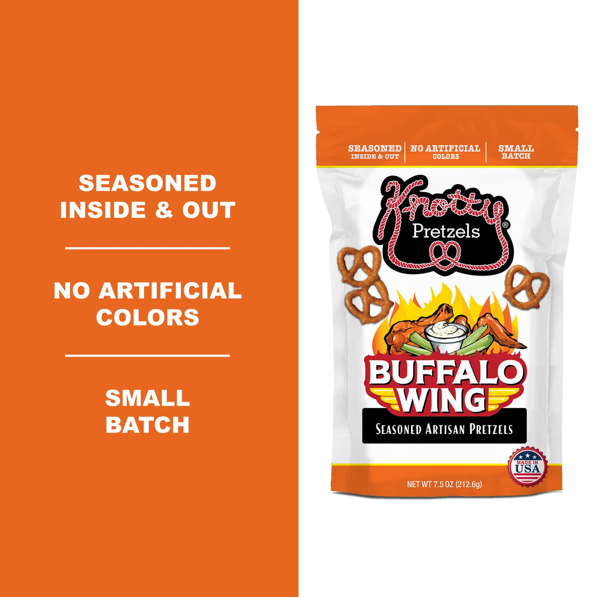 Hot Wings Mini Twist Pretzels 7.5oz