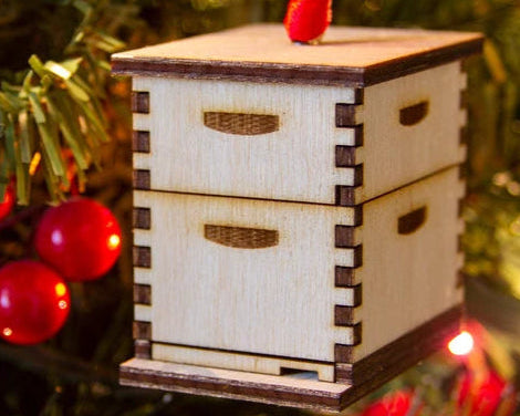 My Little Beekeeper Original Beehive Ornament, Mini Hive