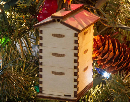 My Little Beekeeper Super Beehive Ornament, Mini Hive