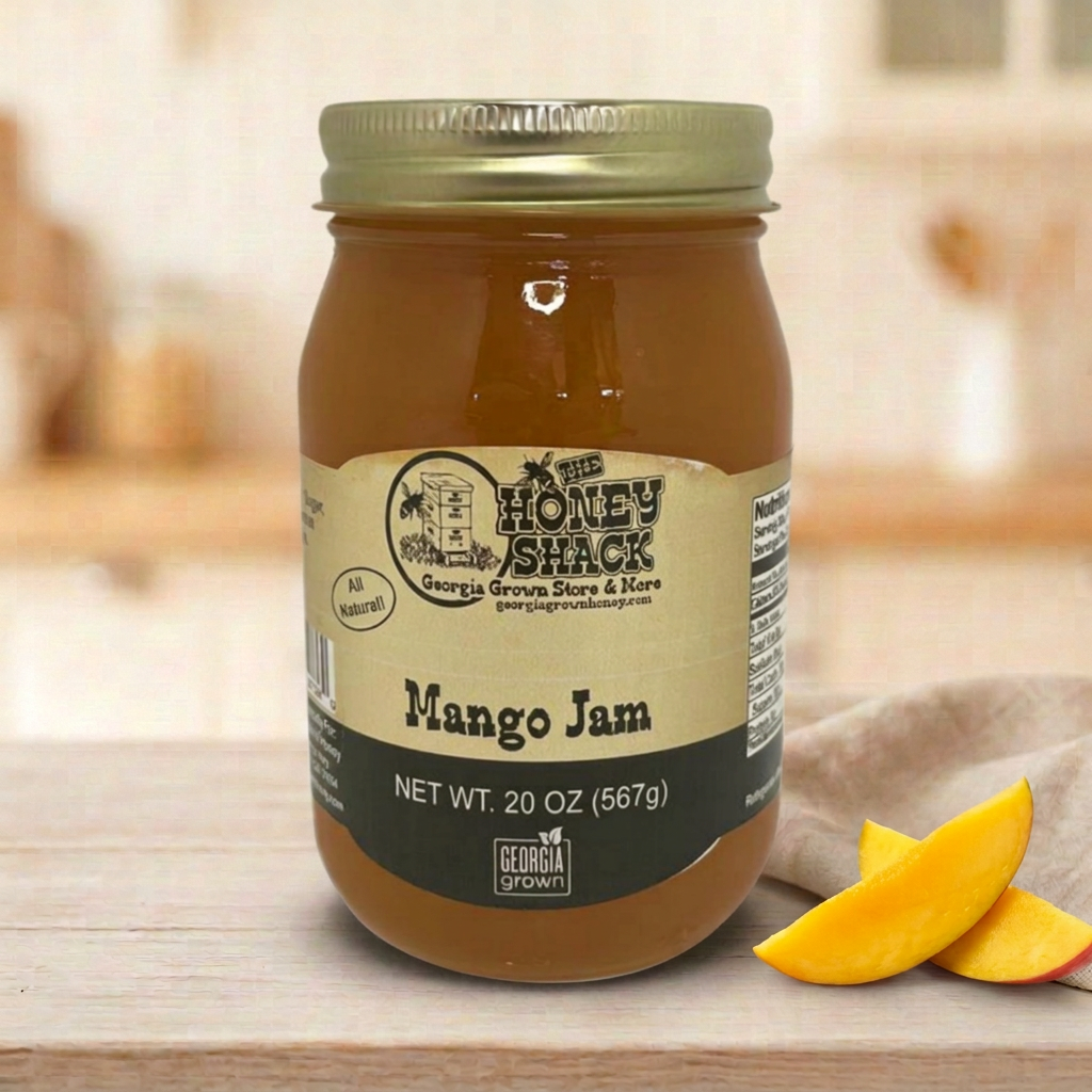 Mango Jam with corrected shorter jar neck
